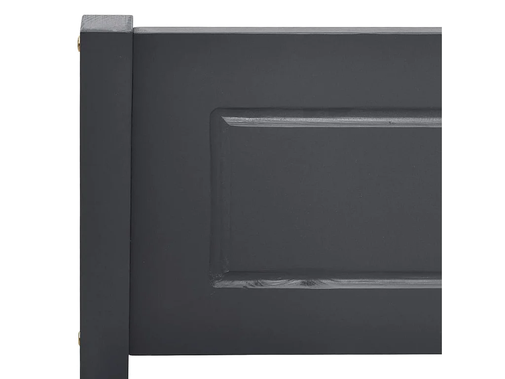 Cama em pinho maciço 160x200 cm cinzento PT453628