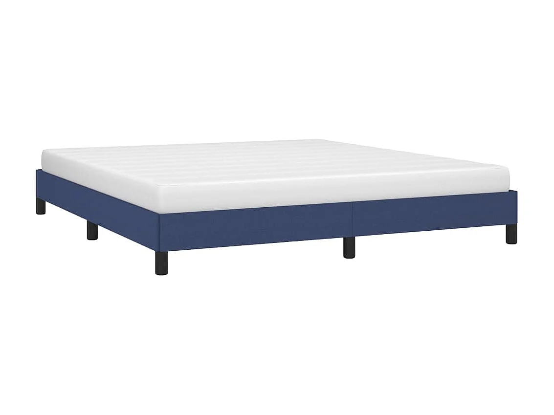 Cama 180x200 cm tela azul ES58455