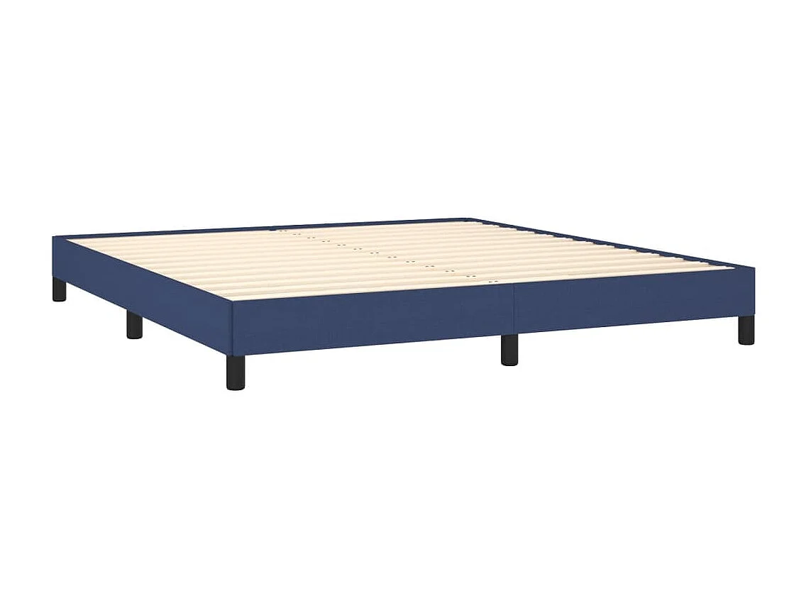 Cama 180x200 cm tela azul ES58455