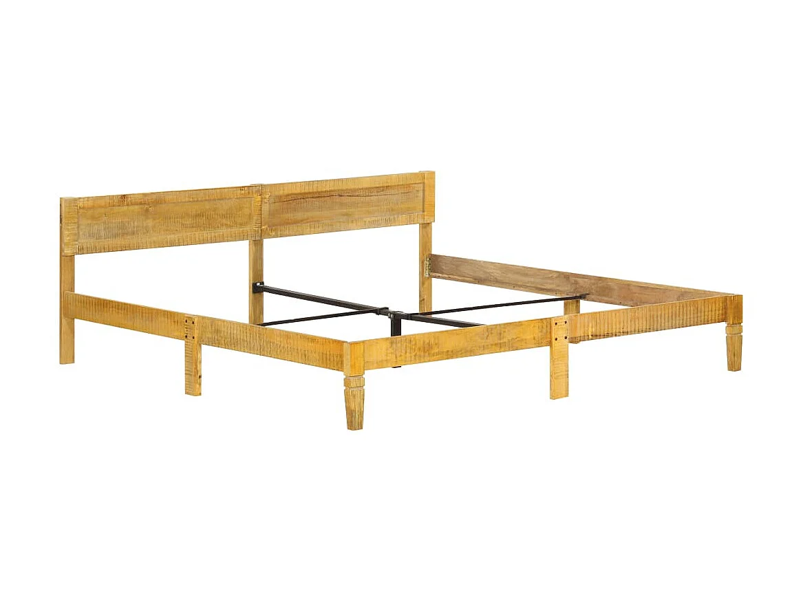 Lit-200x200 cm Bois de manguier massif EGGB81840