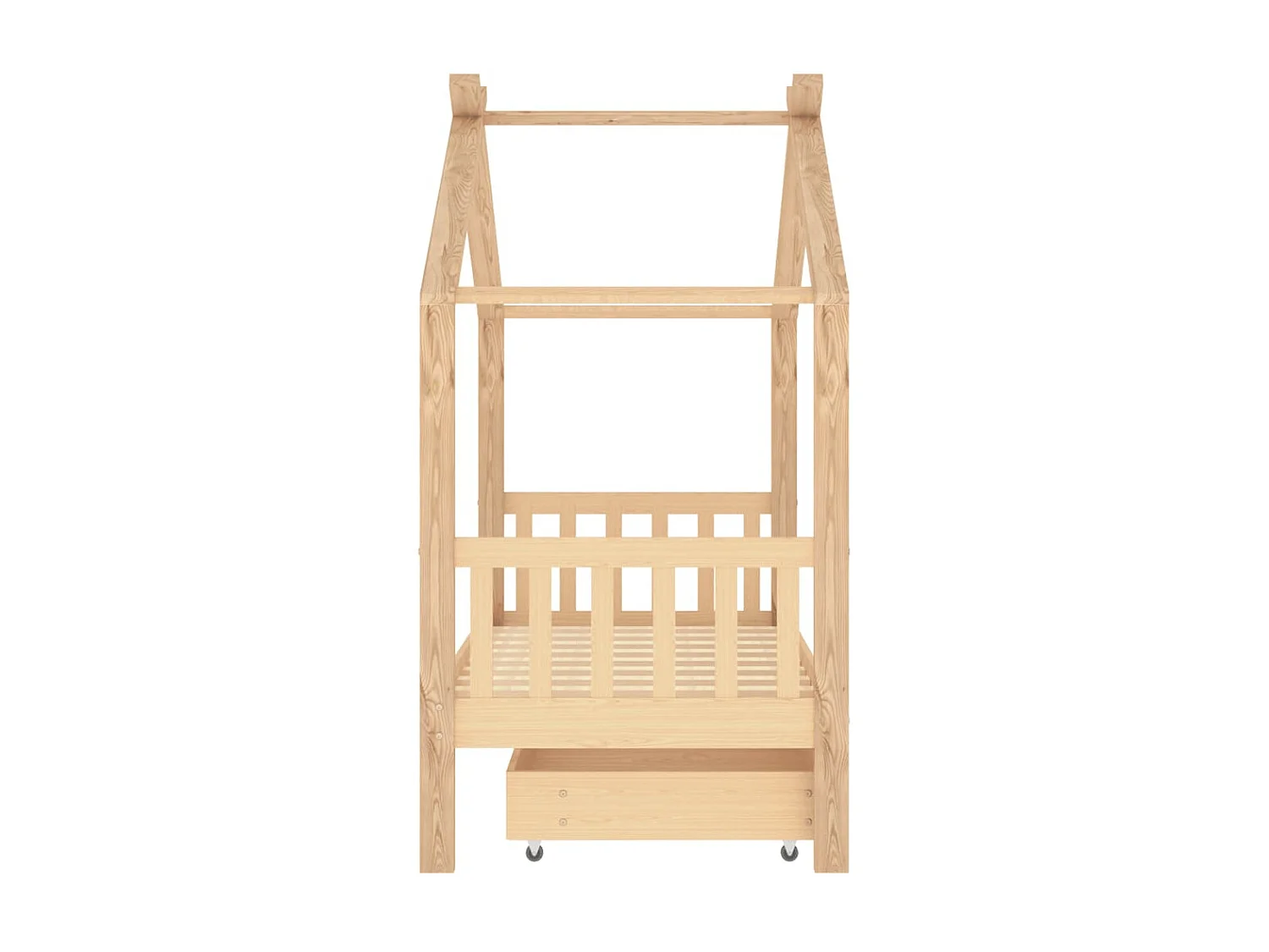 Kinderbedframe met lade massief grenenhout 80x160 cm NL88573