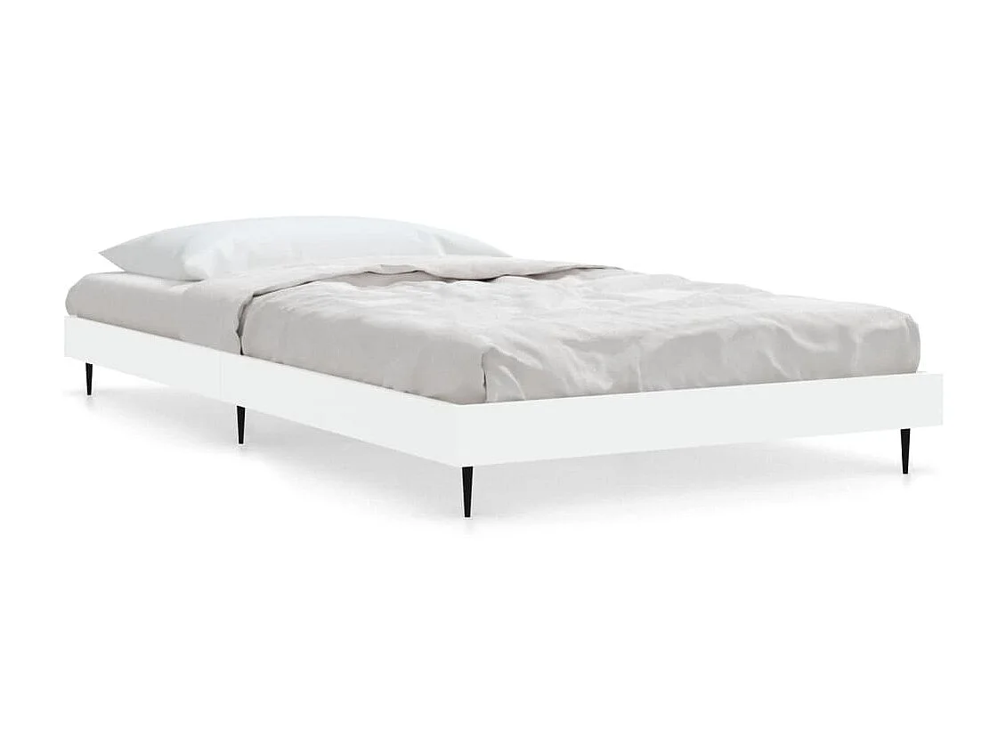 Lit-90x200 cm blanc bois d'ingénierie EGGB29499