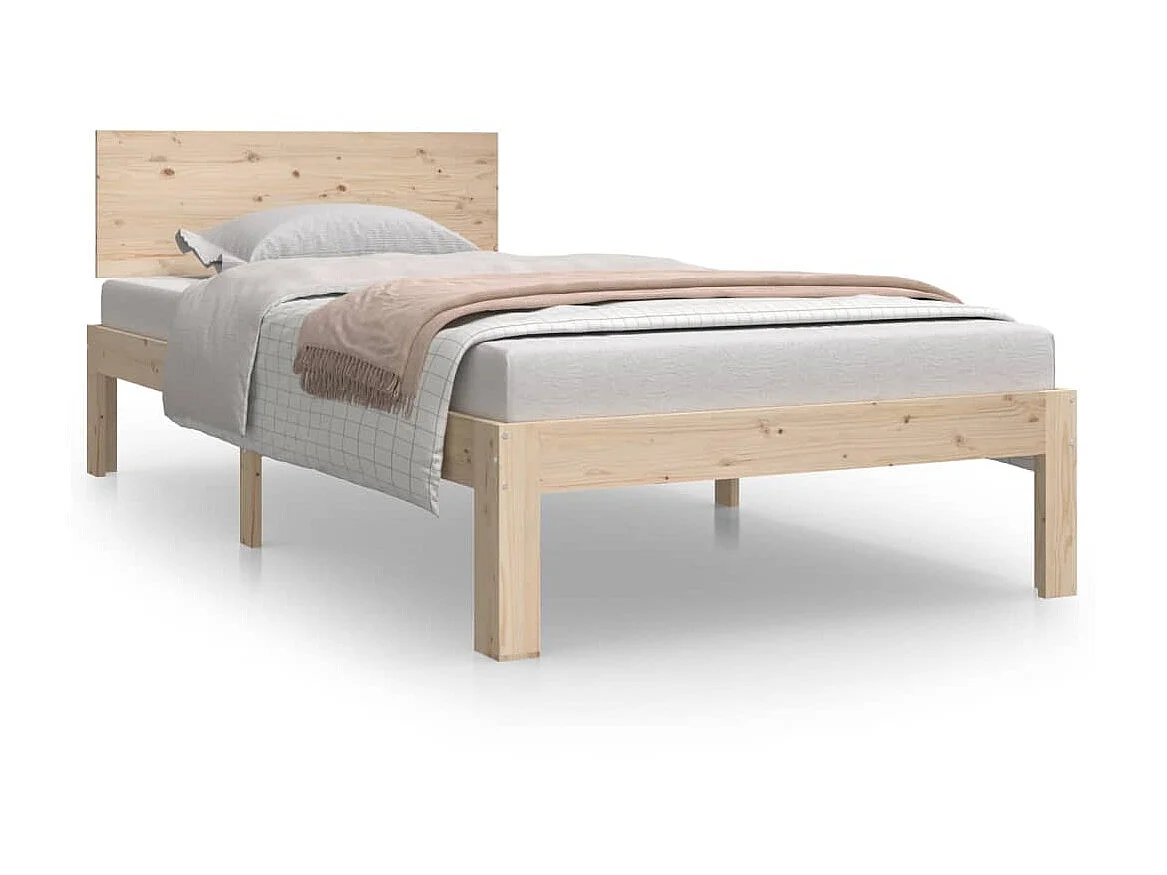 Bedframe massief hout 90x190 cm NL63253