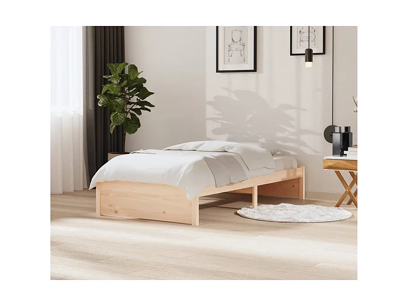 Lit-100x200 cm Bois massif EGGB26541