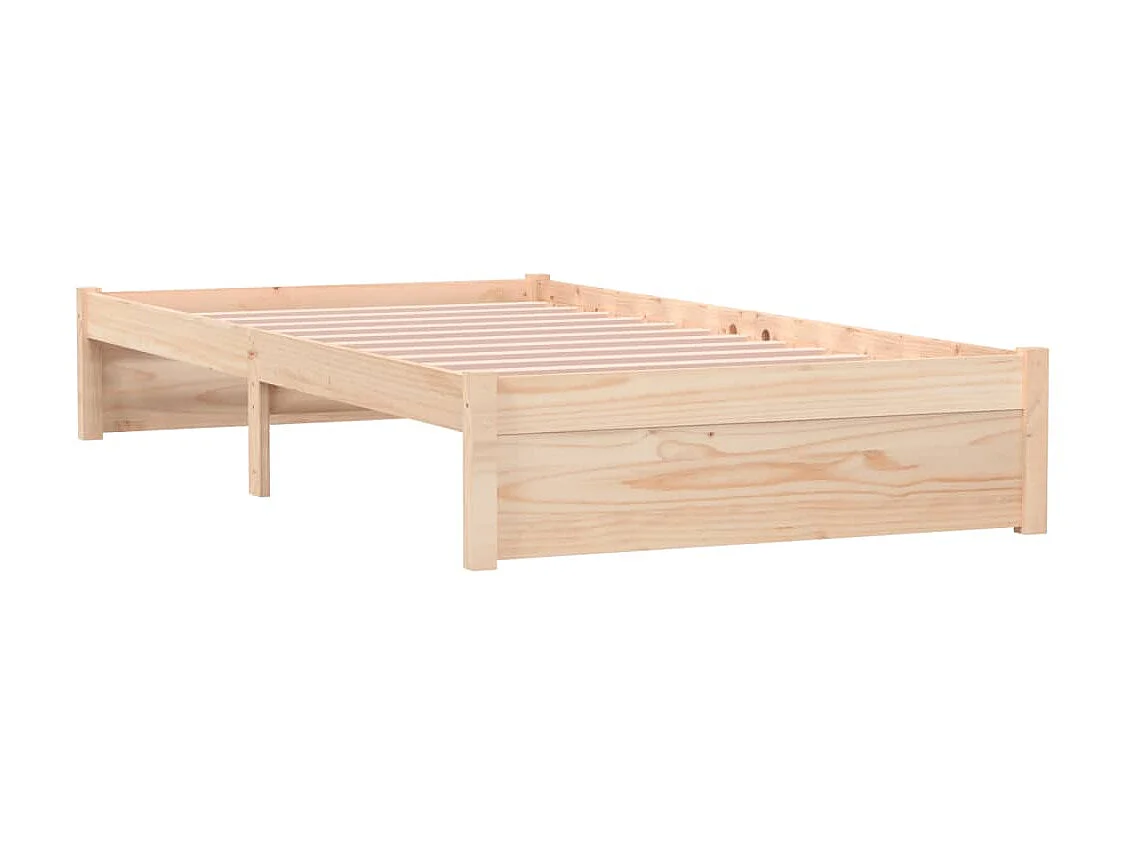 Lit-100x200 cm Bois massif EGGB26541