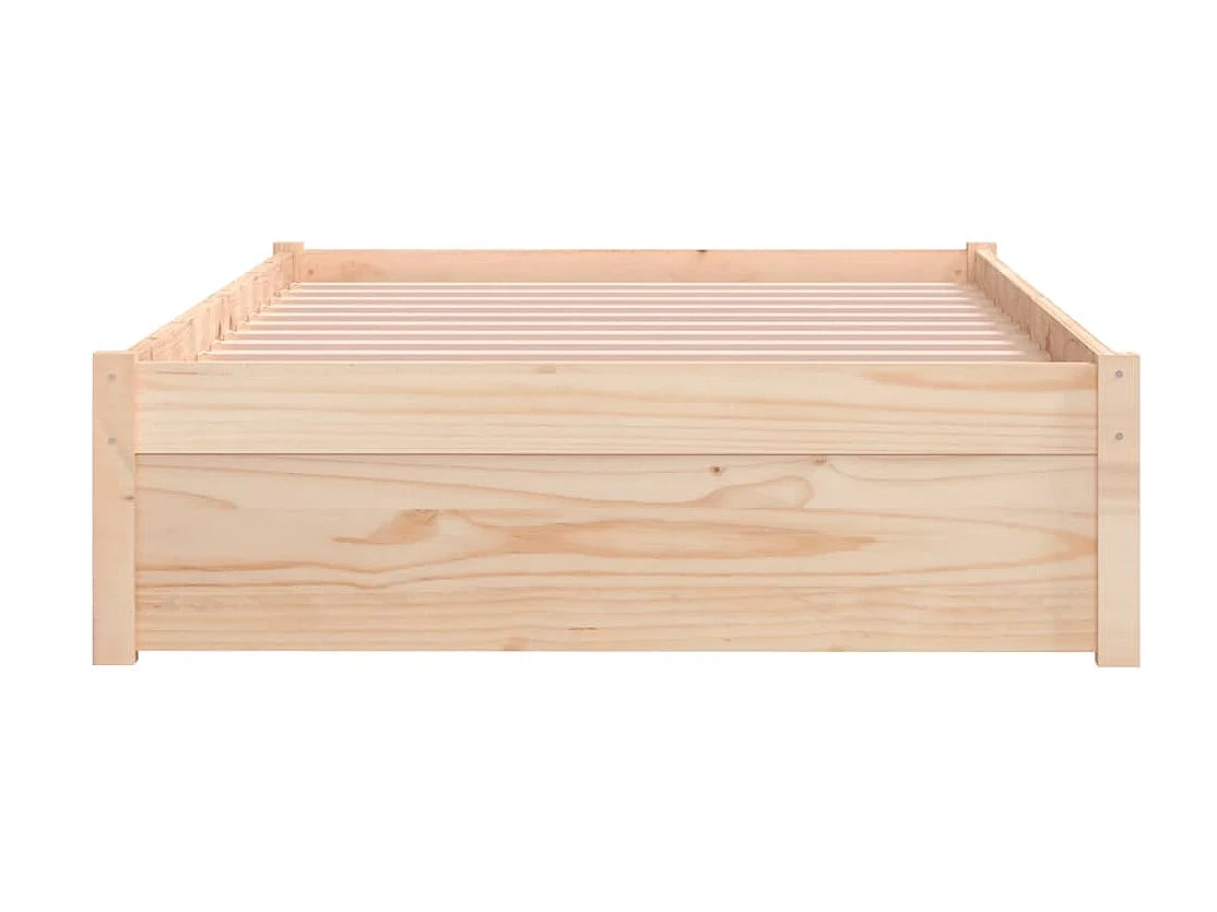 Lit-100x200 cm Bois massif EGGB26541