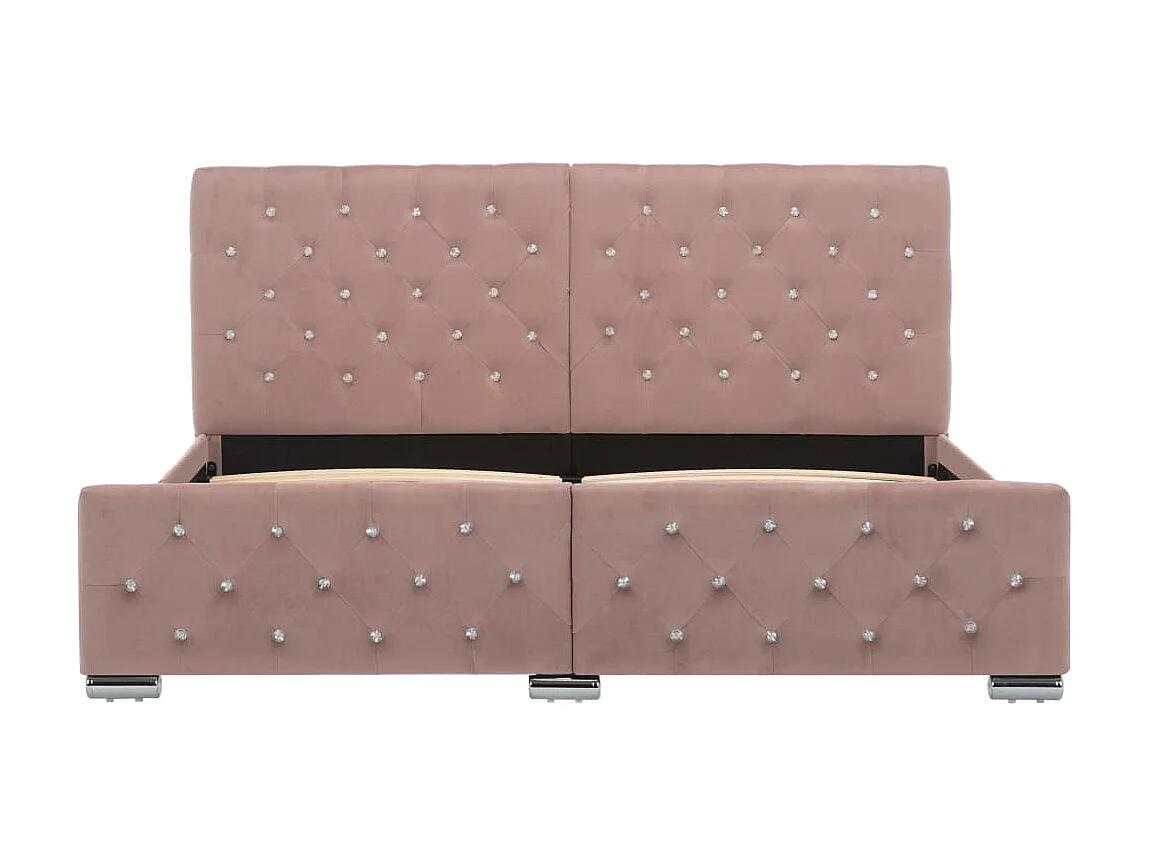 Lit-160x200 cm Rose Velours EGGB14609
