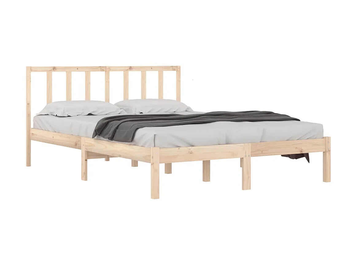 Lit-120x190 cm bois de pin massif petit double EGGB28915