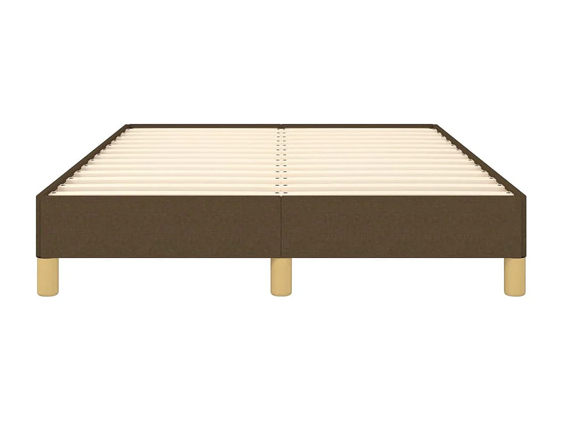 Cama 120x200 cm de tela marrón oscuro ES23351
