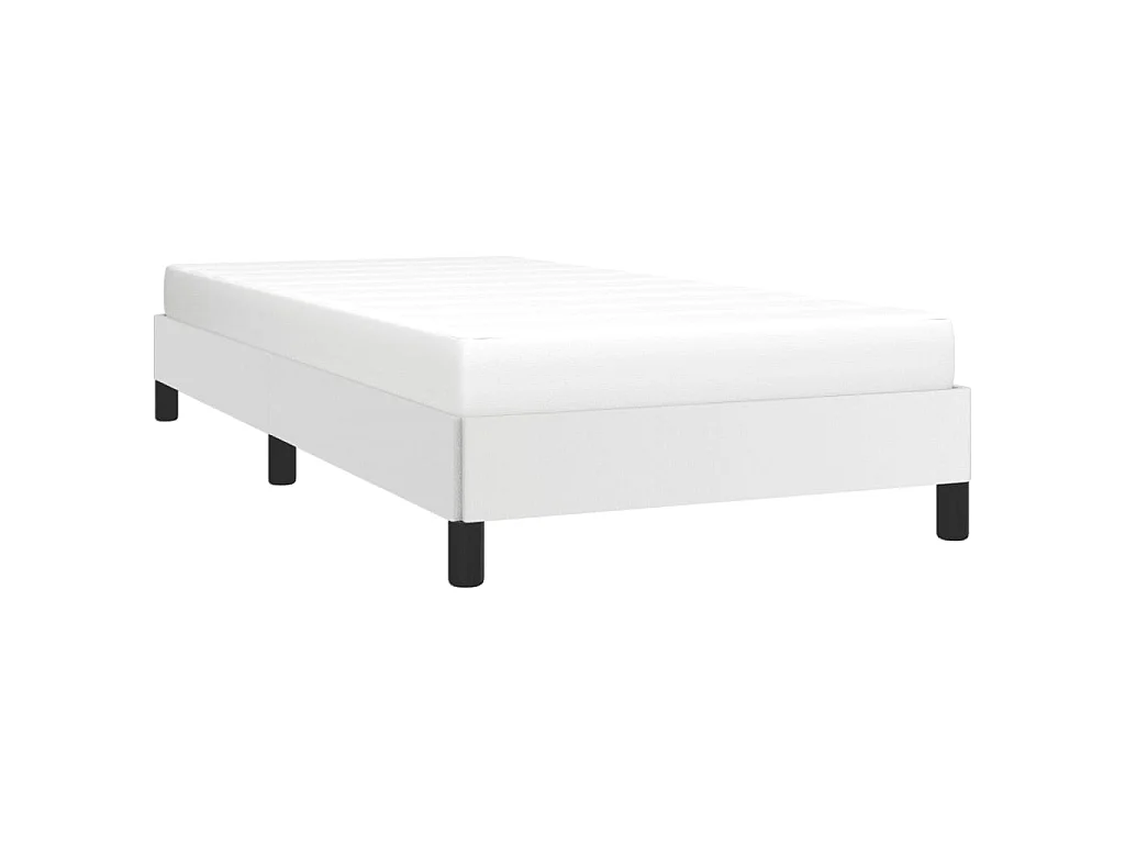 Lit-80x200 cm Blanc Similicuir EGGB41421