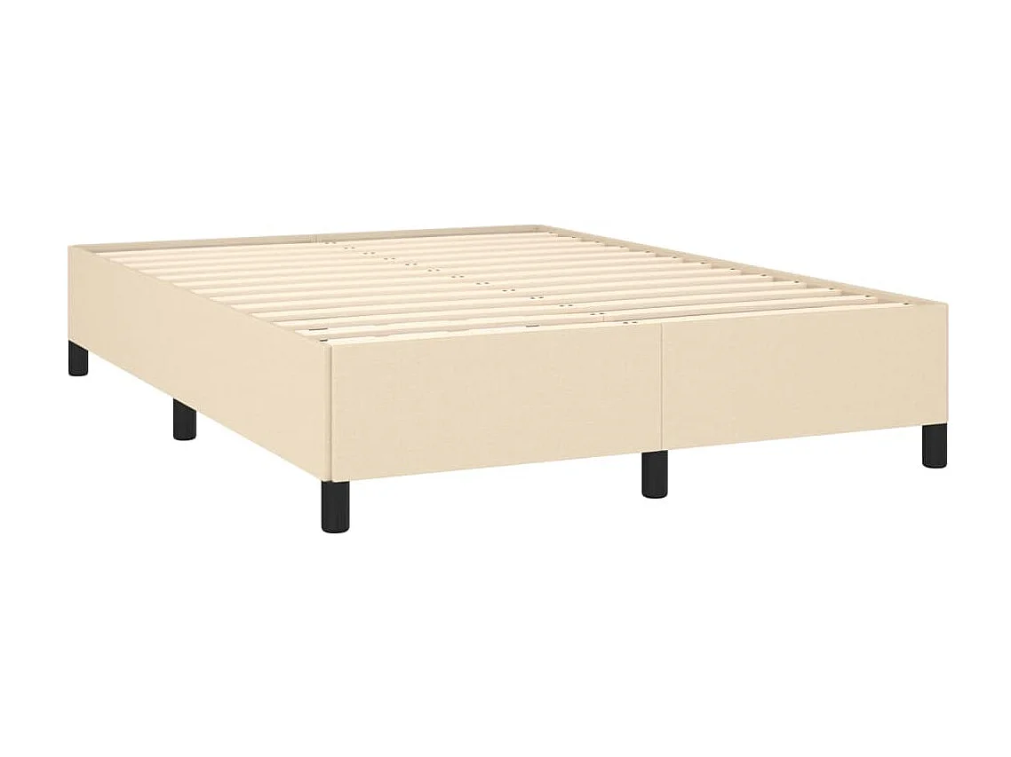 Lit-140x190 cm Crème Tissu EGGB57511