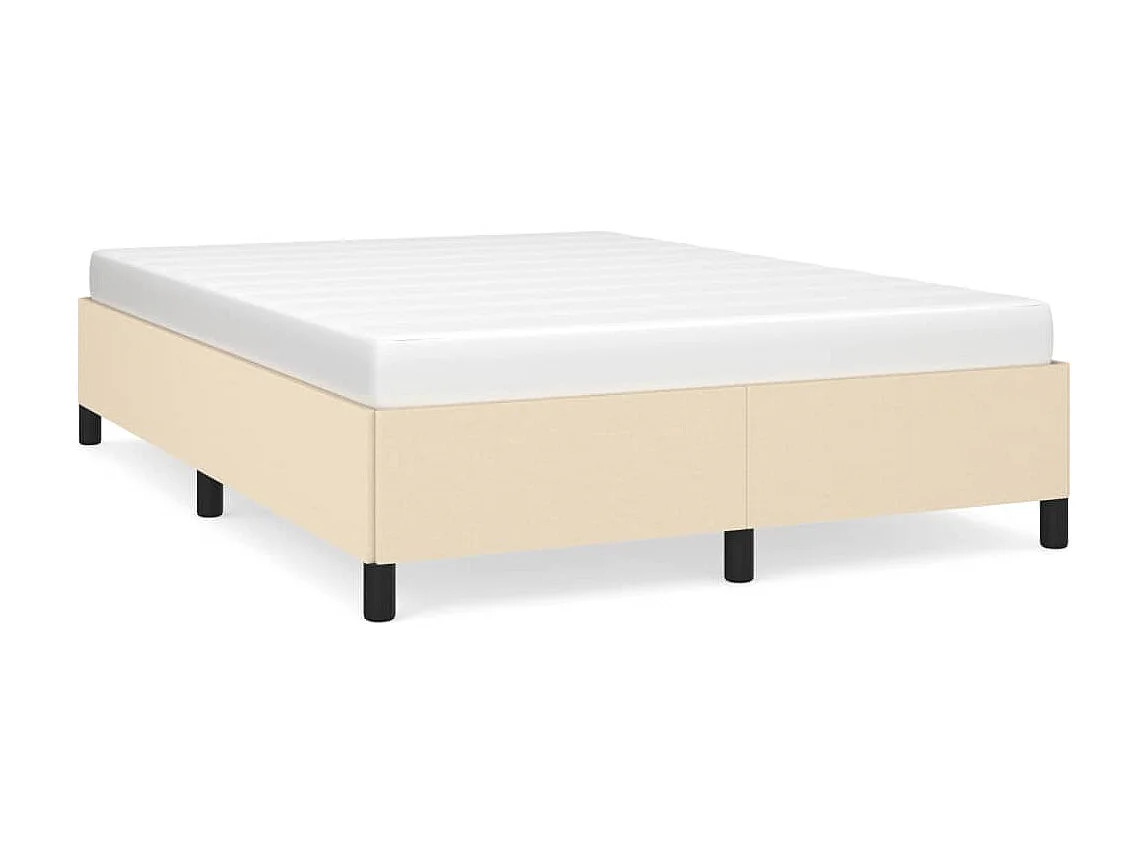 Lit-140x190 cm Crème Tissu EGGB57511