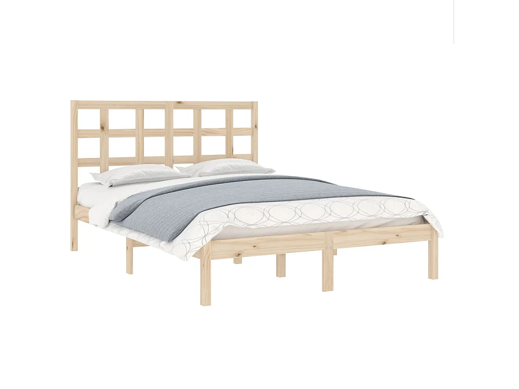 Cama dupla pequena 4FT 120x190 cm madeira maciça PT404119