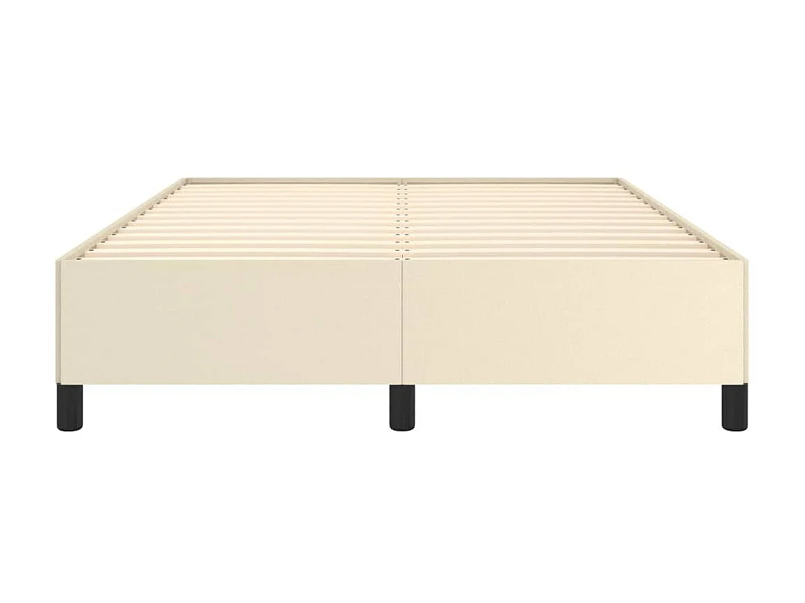 Lit-140x190 cm Crème Similicuir EGGB24837