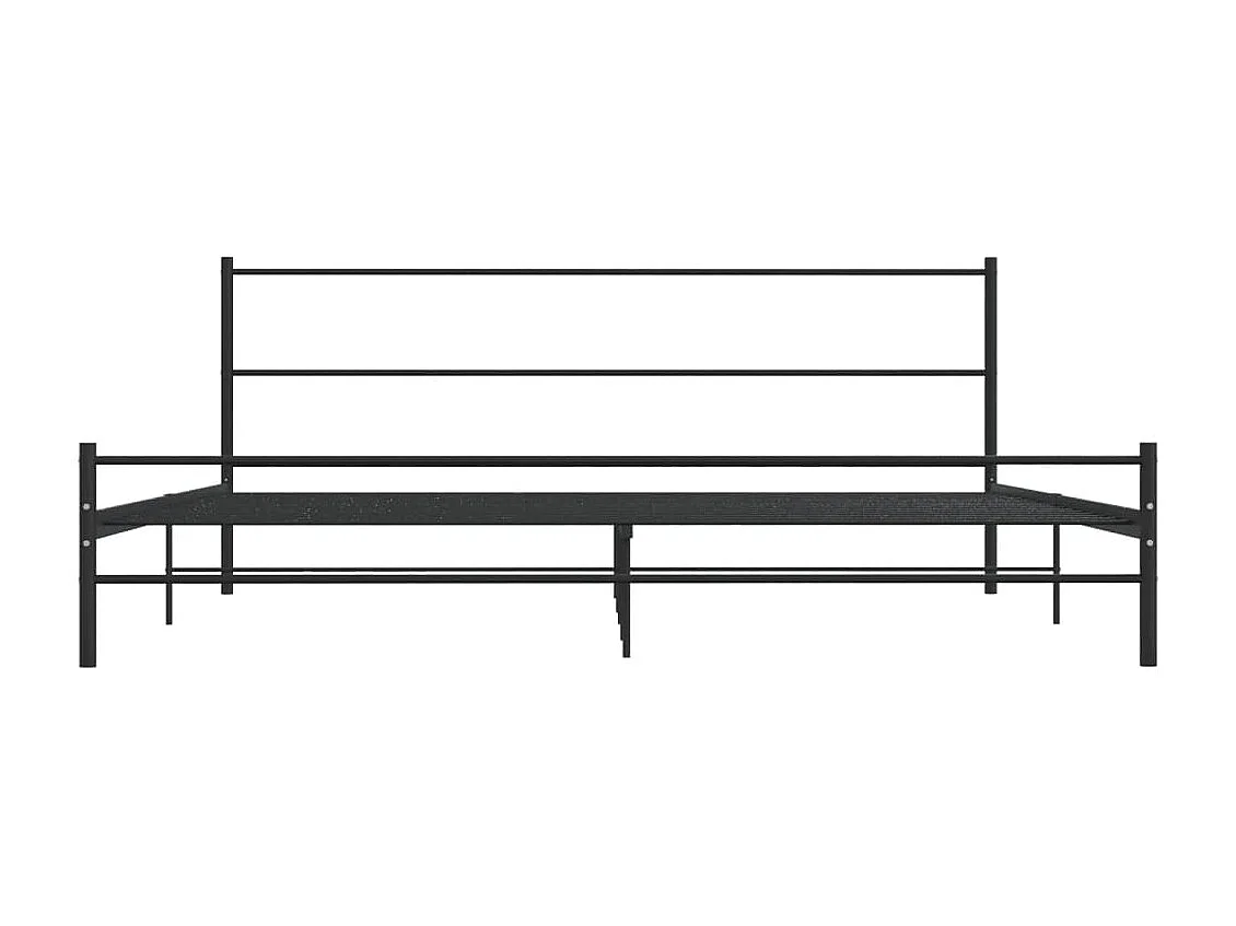 Cama 180x200 cm de metal negro ES14699