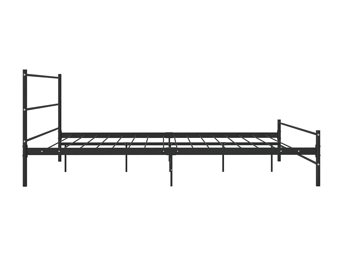 Cama 180x200 cm de metal negro ES14699