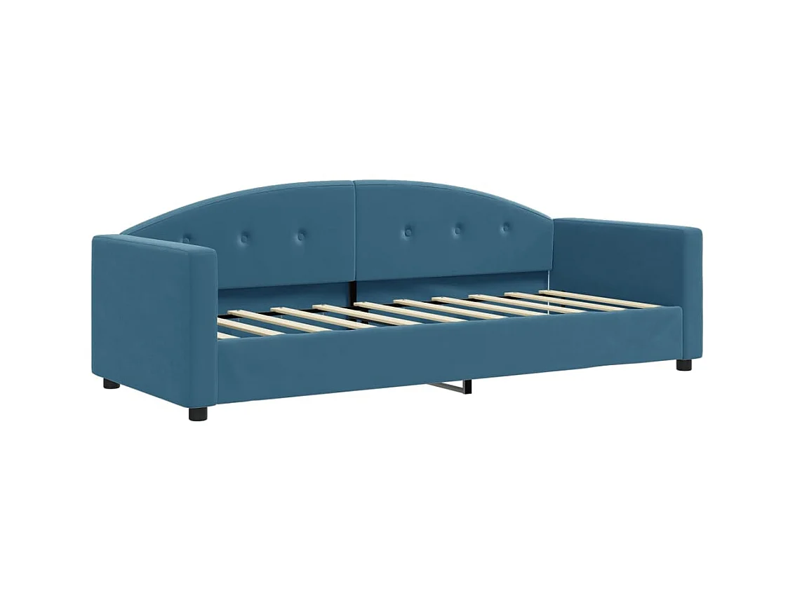 Lit-80x200 cm de repos bleu velours EGGB10829