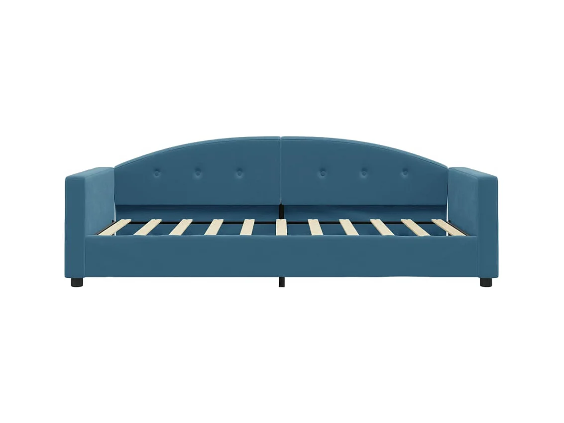 Lit-80x200 cm de repos bleu velours EGGB10829