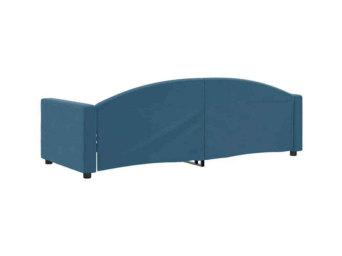 Lit-80x200 cm de repos bleu velours EGGB10829