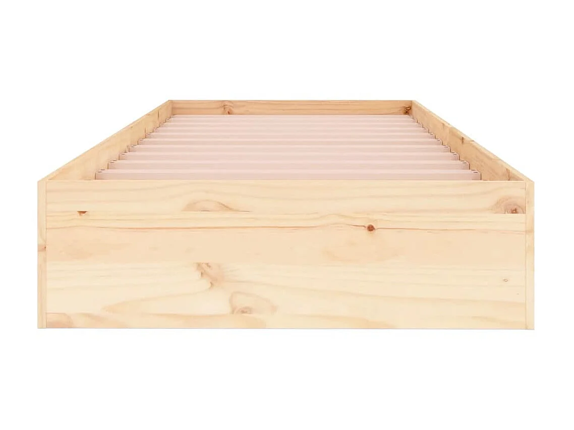 Cama pequena solteiro 75x190 cm madeira maciça PT160750