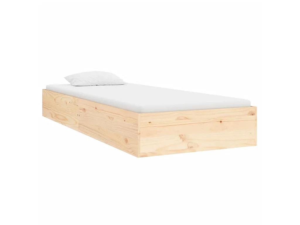 Lit-75x190 cm bois massif petit simple EGGB90269