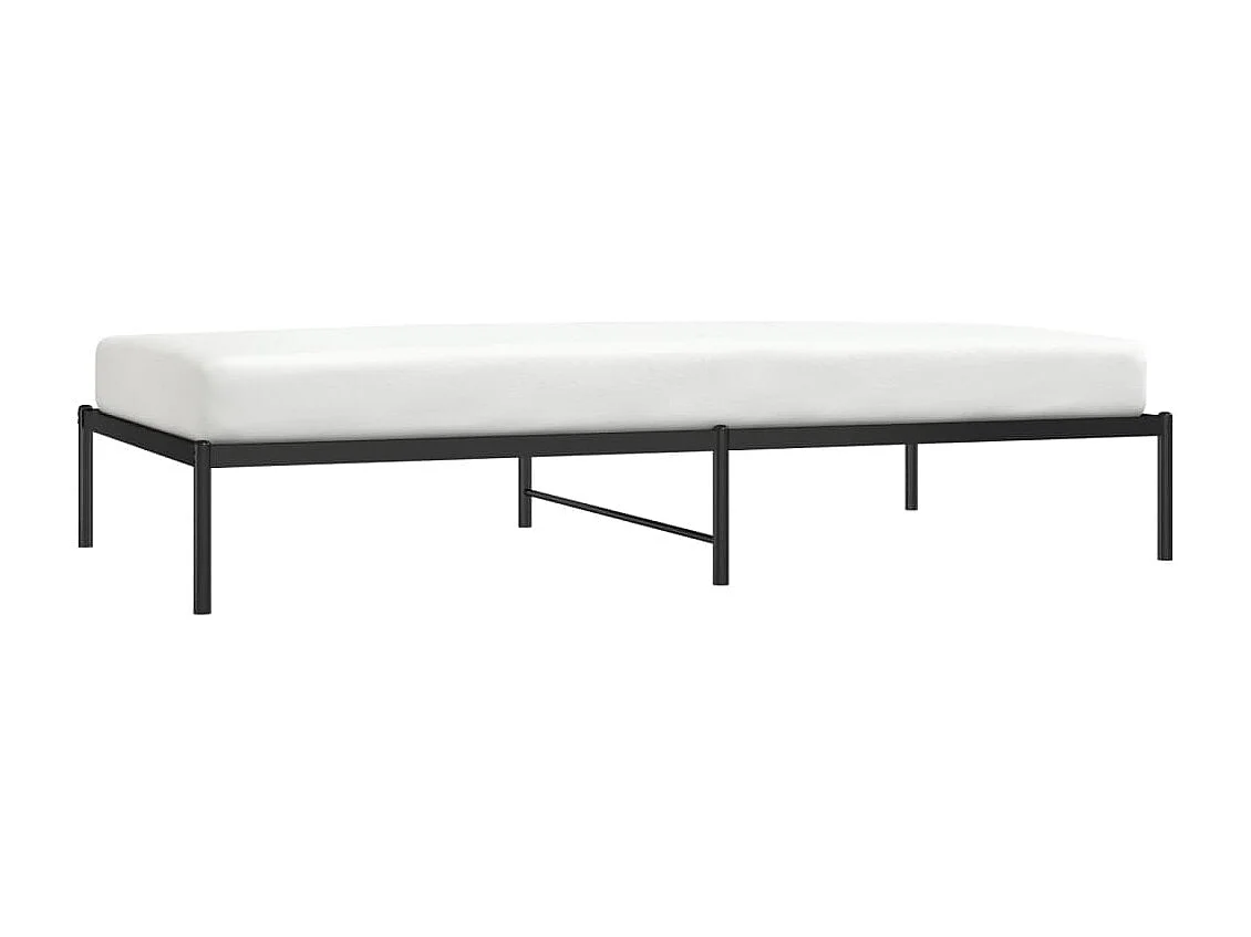 Cama metal 107x203 cm preto PT688420