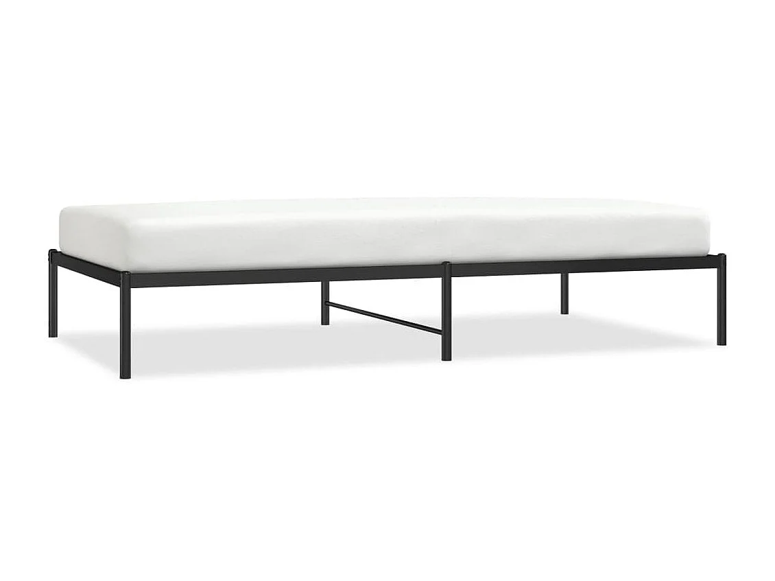 Cama metal 107x203 cm preto PT688420