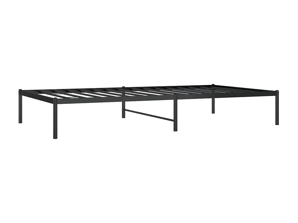 Cama metal 107x203 cm preto PT688420