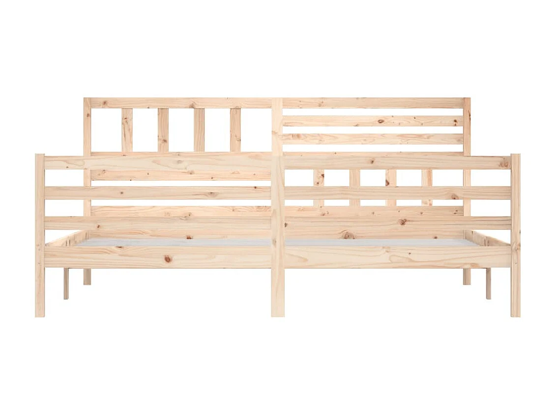 Lit-180x200 cm Bois massif Super King EGGB17239
