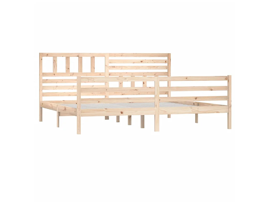 Lit-180x200 cm Bois massif Super King EGGB17239