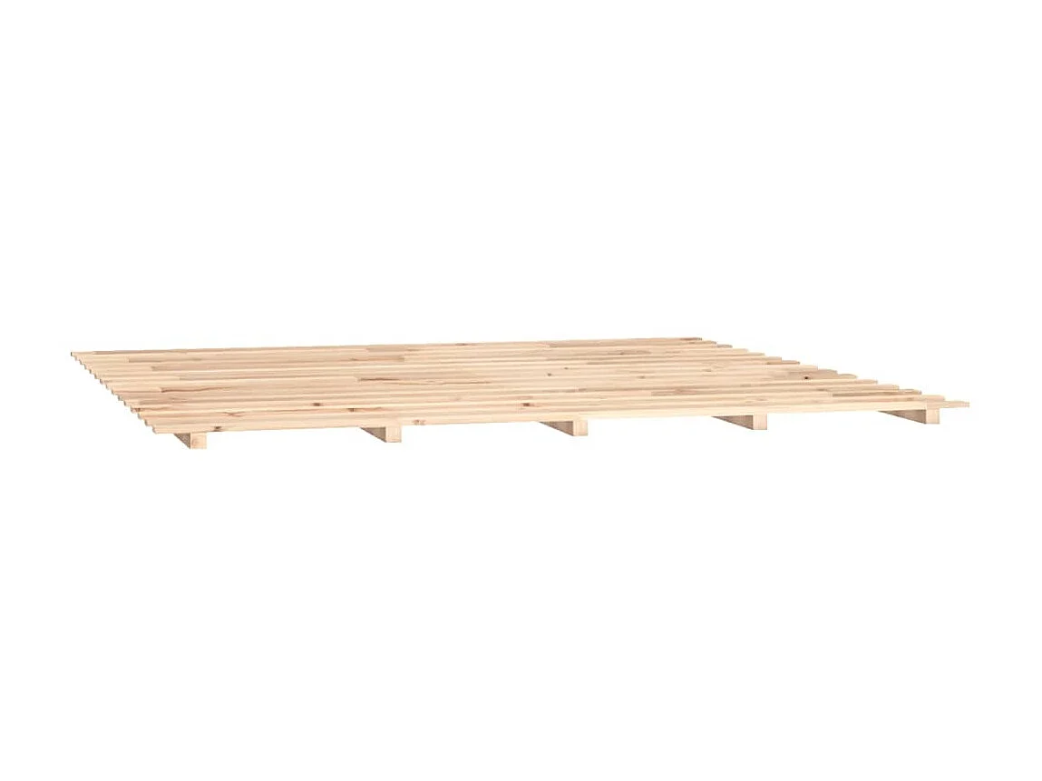 Lit-200x200 cm bois de pin massif EGGB11135