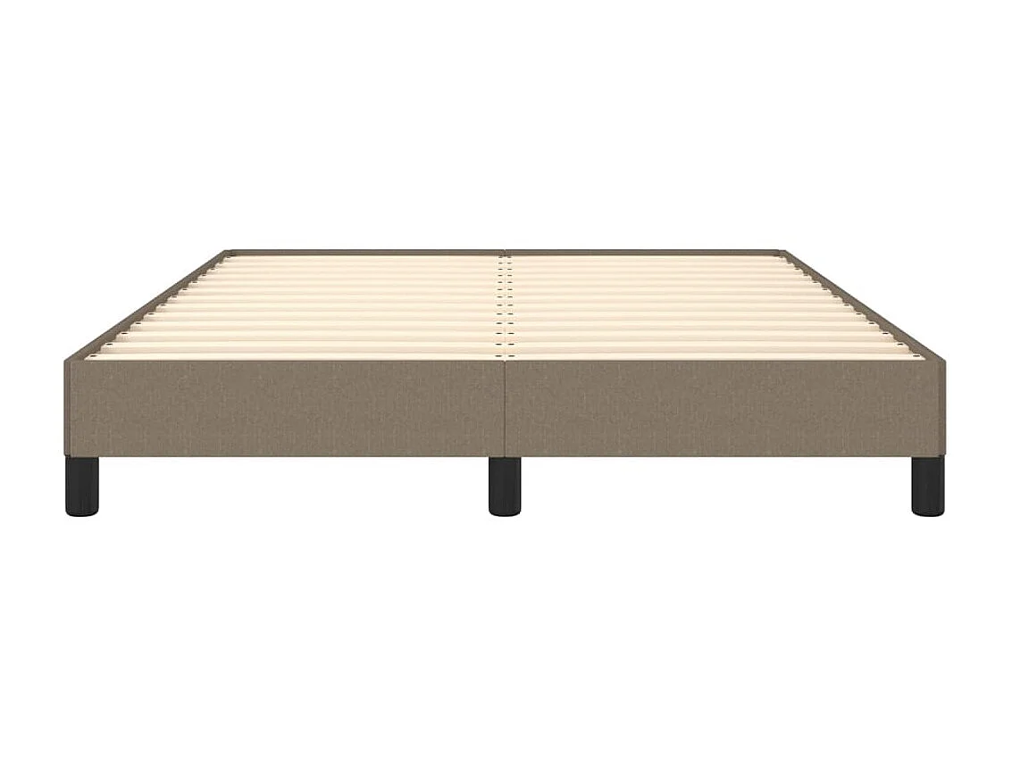 Cama 140x190 cm tecido cinza-acastanhado PT959129