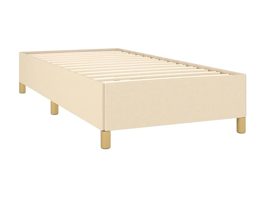 Lit-90x200 cm Crème Tissu EGGB85979