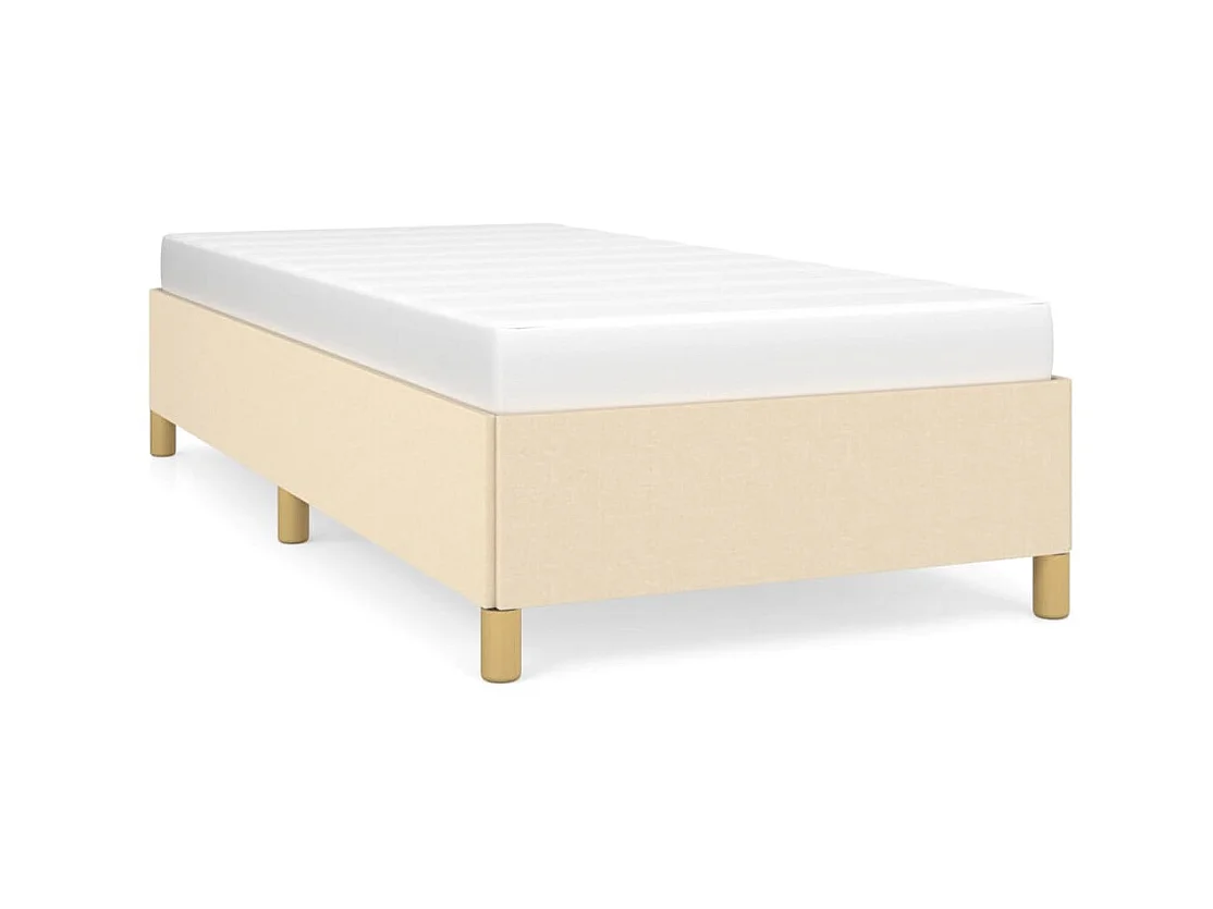 Lit-90x200 cm Crème Tissu EGGB85979