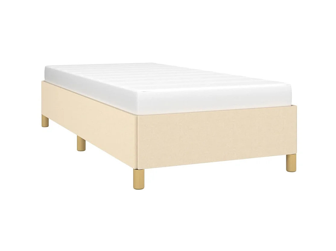 Lit-90x200 cm Crème Tissu EGGB85979