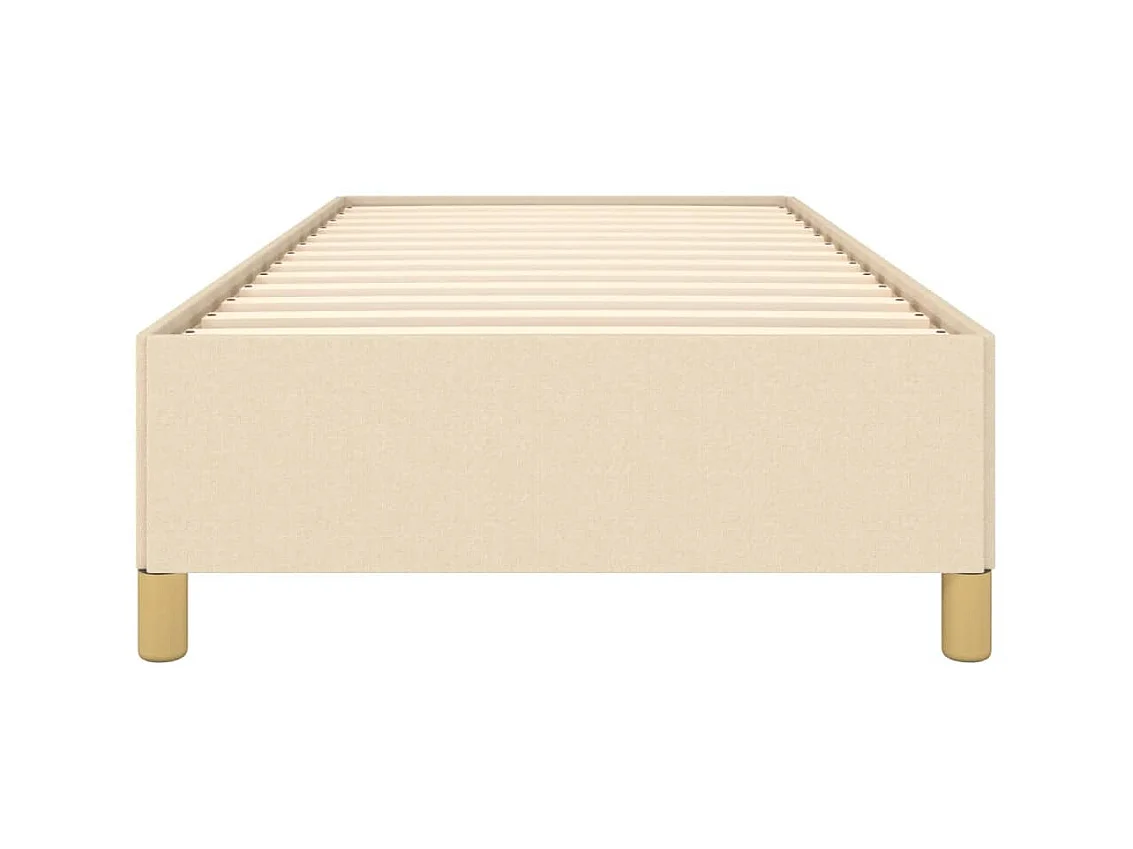 Lit-90x200 cm Crème Tissu EGGB85979