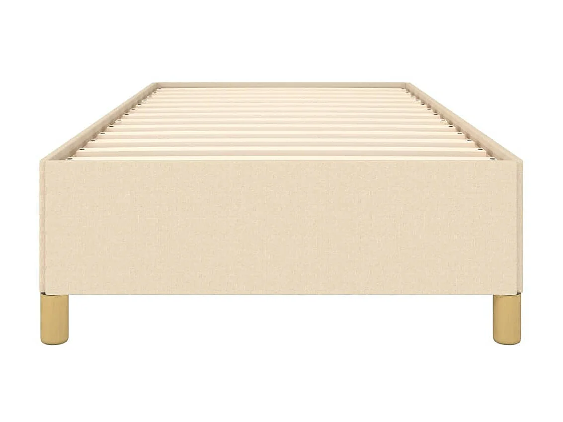 Cama 90x200 cm tecido cor creme PT415447