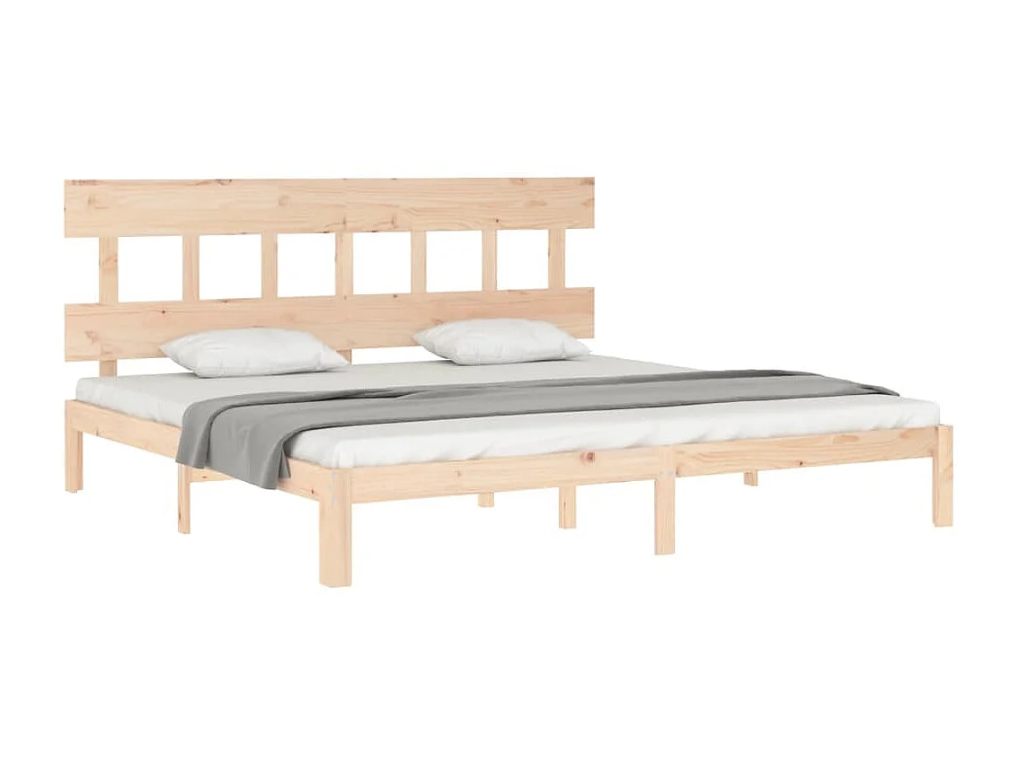Cama 200x200 cm con cabecero madera maciza ES16618