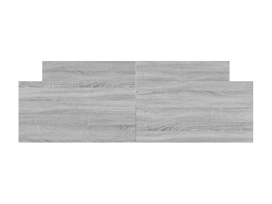 Lit-140x200 cm tête de lit et pied de lit sonoma gris EGGB43497
