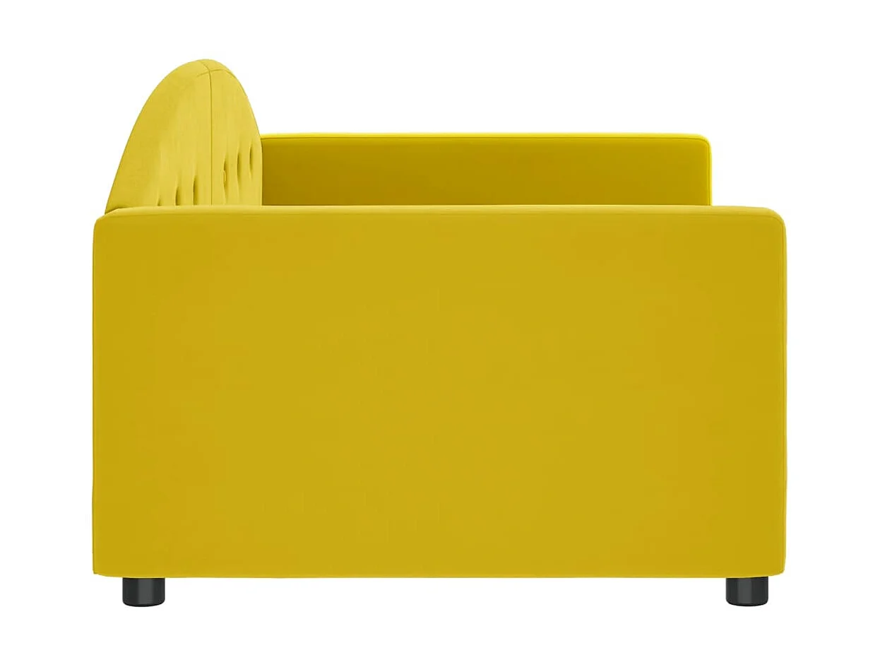 Tagesbett,Sofabett Gelb 90x200 cm Samt -gkd31049