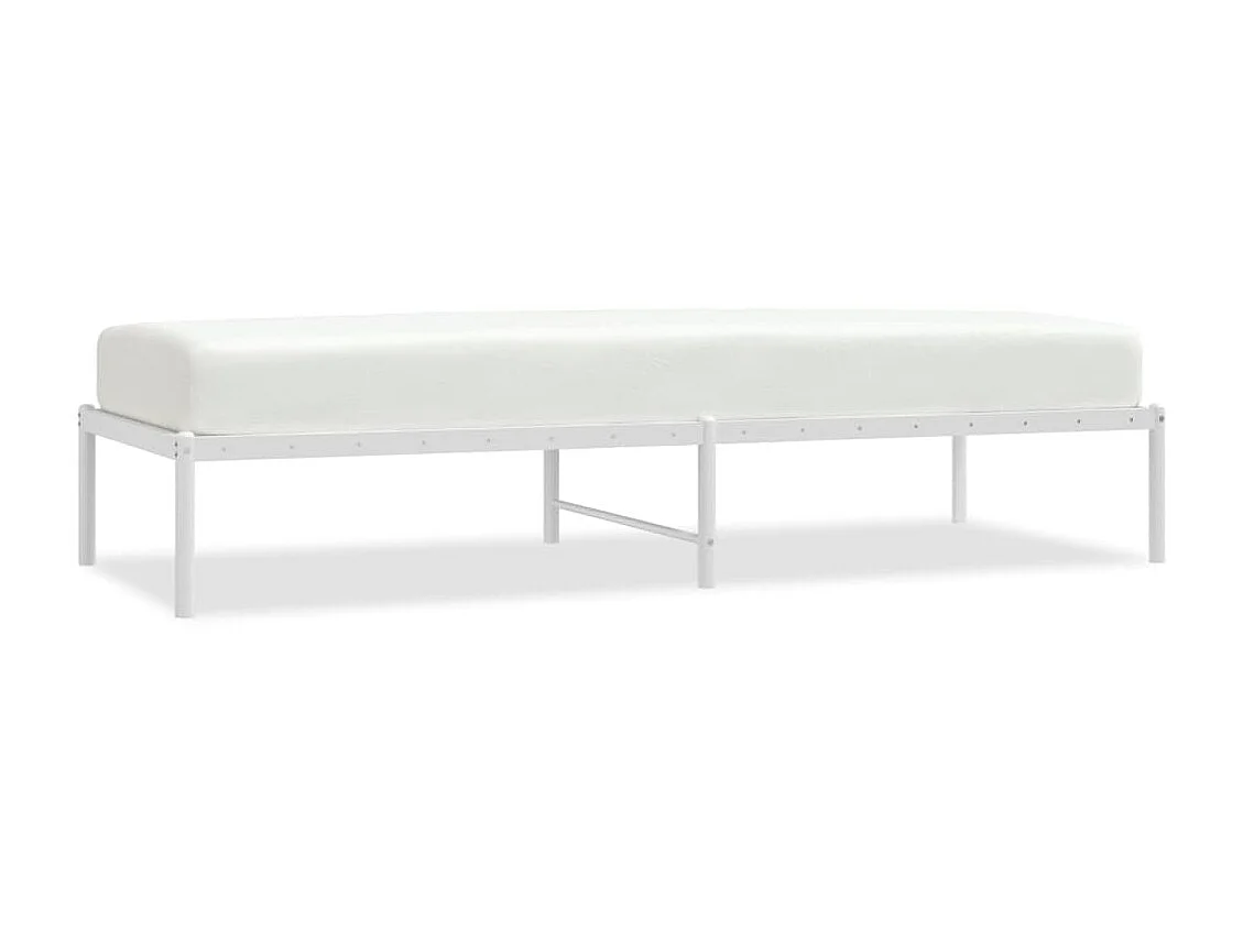 Bedframe metaal wit 75 x 190 cm NL58229