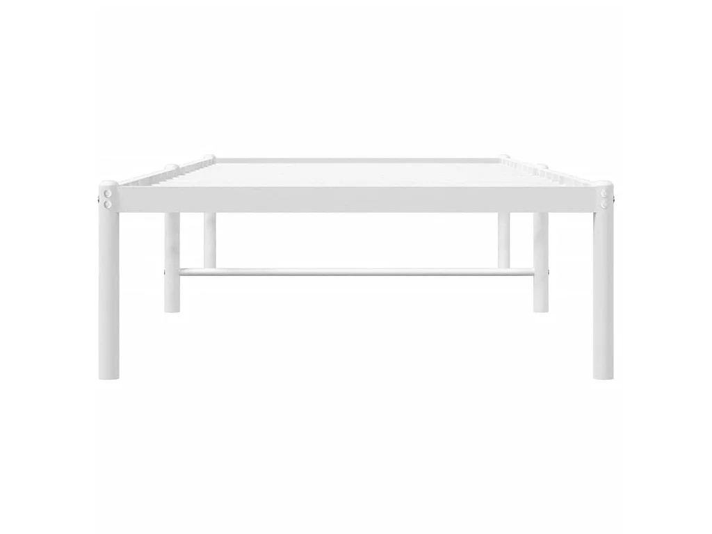 Bedframe metaal wit 75 x 190 cm NL58229