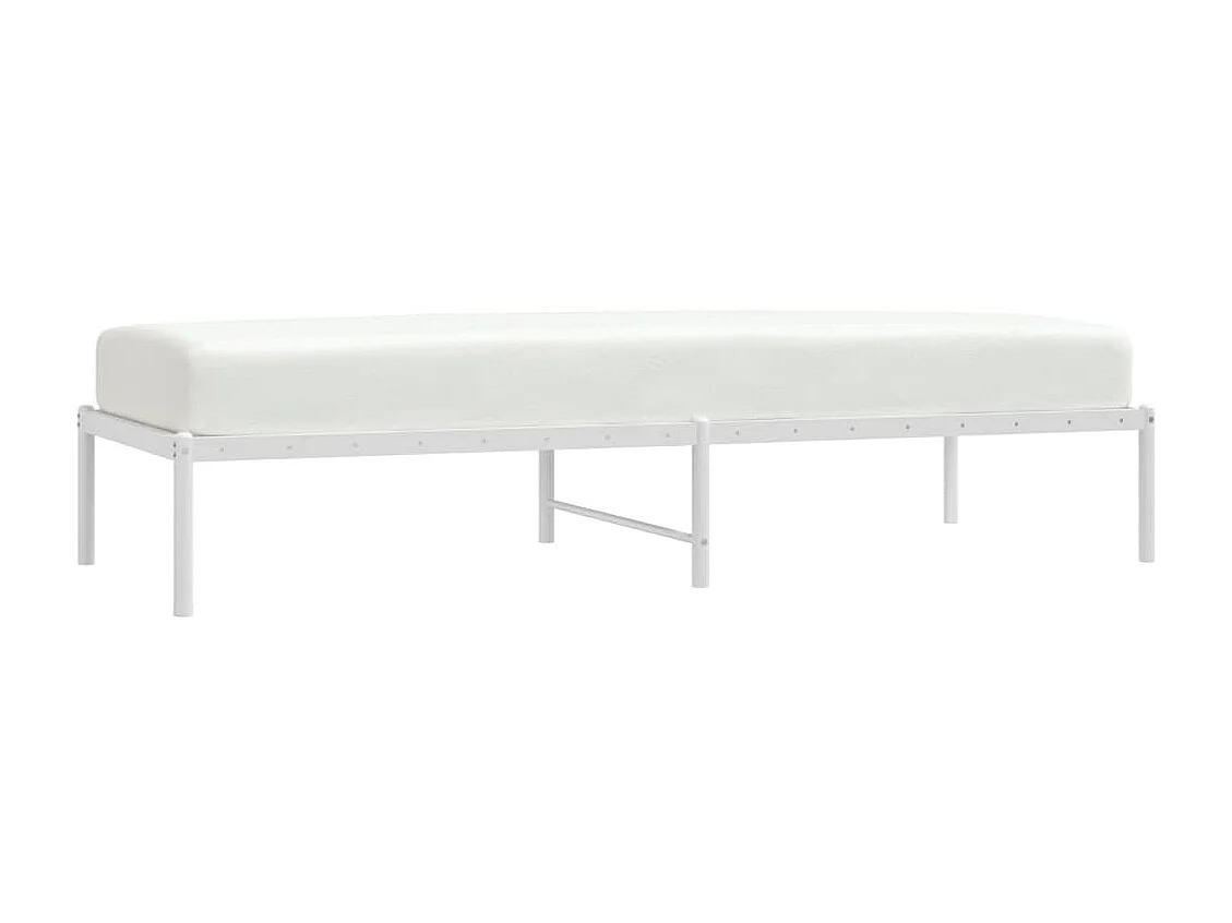 Lit-75x190 cm métal blanc EGGB95589