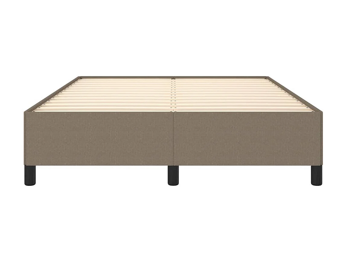 Lit-140x190 cm Taupe Tissu EGGB99131