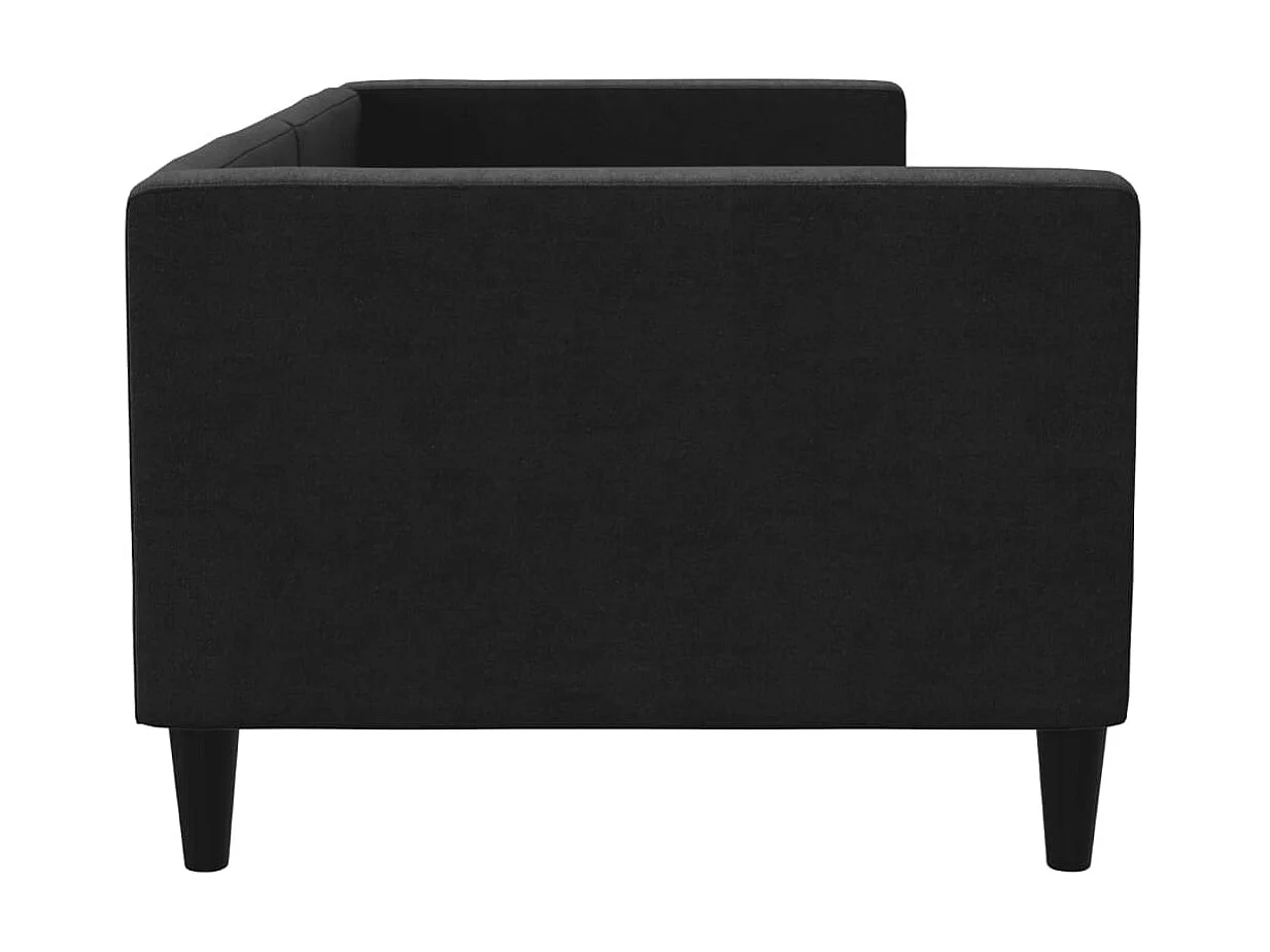 Tagesbett,Sofabett Schwarz 80x200 cm Stoff -gkd54030