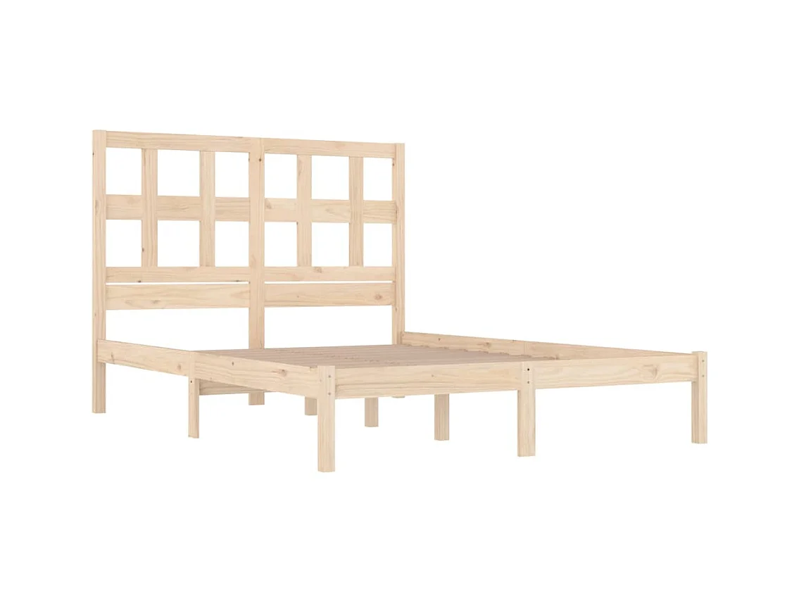 Lit-120x200 cm Bois de pin massif EGGB72072