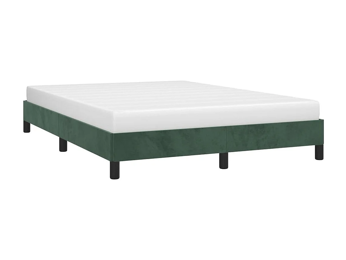Lit-140x190 cm Vert foncé Velours EGGB24101