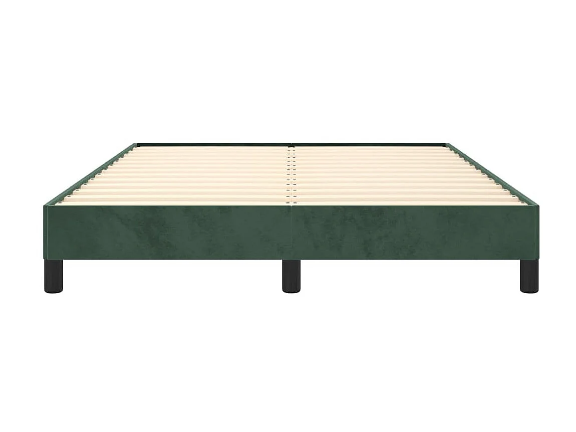 Lit-140x190 cm Vert foncé Velours EGGB24101