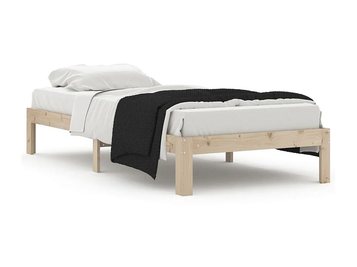 Cama 90x200 cm de madera maciza de pino ES98995