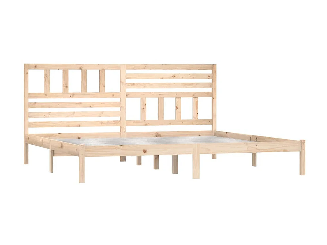 Cama super king size 180x200 cm pinho maciço PT828097